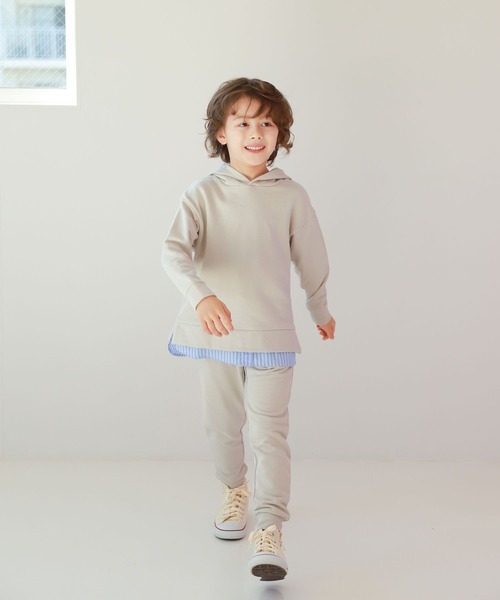 GLOBAL WORK（グローバルワーク）の「キッズ/スゴラク/イージーDRYパンツ/258818（スウェットパンツ・キッズ・オフホワイト/ブラック/カーキ/ライトグレー・120cm/140cm/130cm/160cm/110cm/150cm/100cm）」の5枚目の写真