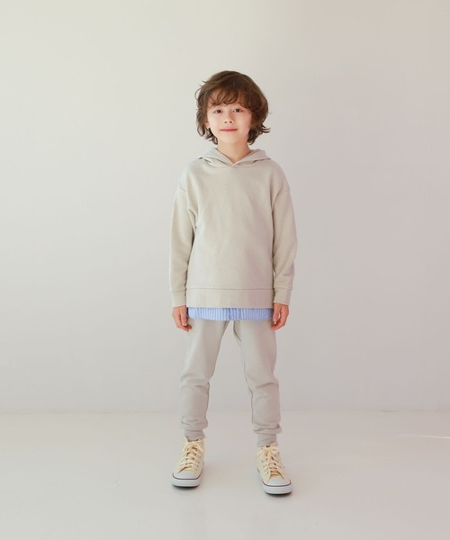 GLOBAL WORK（グローバルワーク）の「キッズ/スゴラク/イージーDRYパンツ/258818（スウェットパンツ・キッズ・オフホワイト/ブラック/カーキ/ライトグレー・120cm/140cm/130cm/160cm/110cm/150cm/100cm）」の7枚目の写真