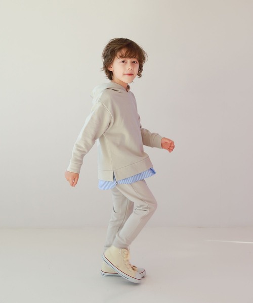 GLOBAL WORK（グローバルワーク）の「キッズ/スゴラク/イージーDRYパンツ/258818（スウェットパンツ・キッズ・オフホワイト/ブラック/カーキ/ライトグレー・120cm/140cm/130cm/160cm/110cm/150cm/100cm）」の8枚目の写真