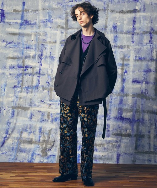 MAISON SPECIAL（メゾンスペシャル）の「《ユニセックスアイテム》プライムオーバークラッシュニットVネックカーディガン【MAISON SPECIAL/メゾンスペシャル】（カーディガン/ボレロ・メンズ・ブラック/ブルー/グレイッシュベージュ・1/2）」の10枚目の写真