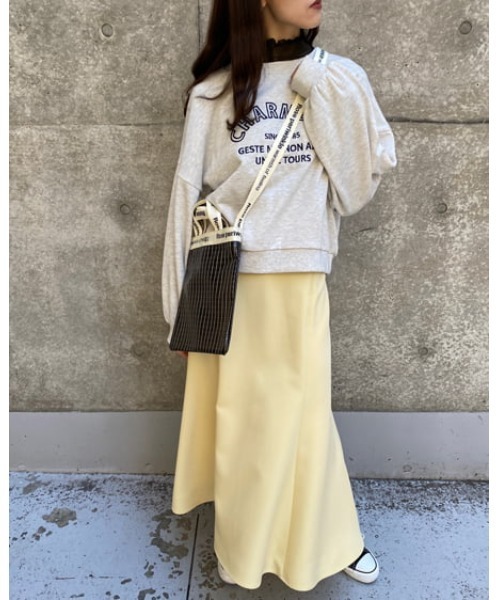 INGNI(イング)の「BACKレースUPマーメイドスカート/A(スカート・レディース・ブラック/ライトベージュ/ライトグリーン/イエロー/グリーン/オレンジ/ブラック系その他3・FREE)」の6枚目の写真