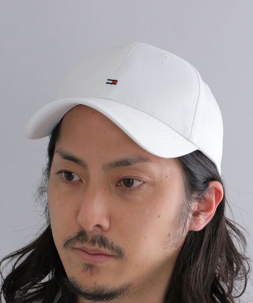 TOMMY HILFIGER（トミーヒルフィガー）の「*TOMMY HILFIGER: CLASSIC BB CAP（キャップ・メンズ・ホワイト/ネイビー/レッド・ONE SIZE）」の13枚目の写真