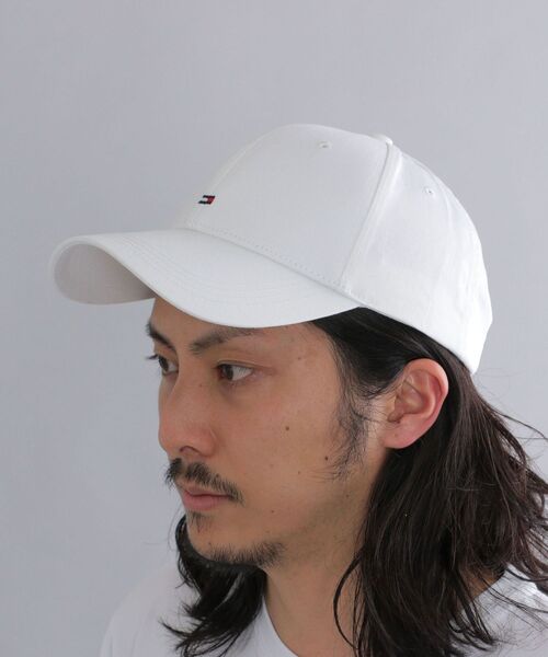 TOMMY HILFIGER（トミーヒルフィガー）の「*TOMMY HILFIGER: CLASSIC BB CAP（キャップ・メンズ・ホワイト/ネイビー/レッド・ONE SIZE）」の10枚目の写真