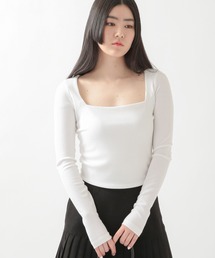 ALAND（エーランド）の「3.3Field Trip／SQUARE NECK TEE  2273855（Tシャツ/カットソー）」