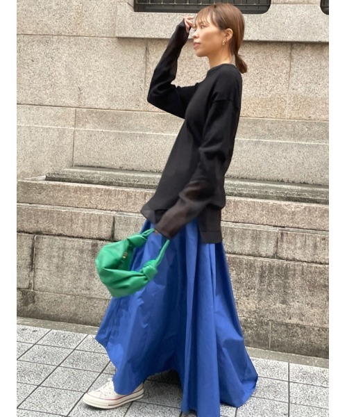 ulu（ウル）の「Original Riv＆seethrough docking long sleeve cutsew（Tシャツ/カットソー・レディース・ブラック・FREE）」の12枚目の写真