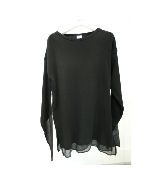 ulu（ウル）の「Original Riv＆seethrough docking long sleeve cutsew（Tシャツ/カットソー・レディース・ブラック・FREE）」の11枚目の写真