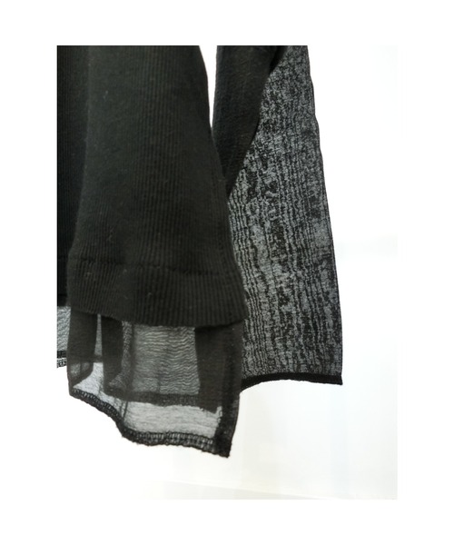 ulu（ウル）の「Original Riv＆seethrough docking long sleeve cutsew（Tシャツ/カットソー・レディース・ブラック・FREE）」の8枚目の写真