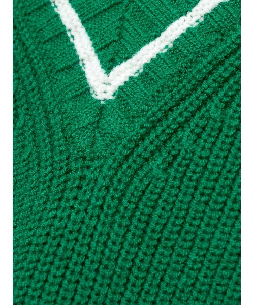 LILY BROWN（リリーブラウン）の「ニットベストトップス（ニット/セーター・レディース・グレー/オフホワイト/グリーン・FREE）」の12枚目の写真