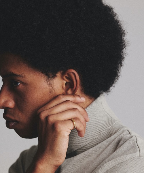 9ban（キューバン）の「【9ban】キューバン/ Foundation ring（リング・レディース・ゴールド・#13/#11）」の3枚目の写真