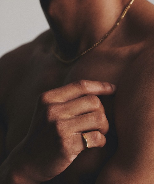 9ban（キューバン）の「【9ban】キューバン/ Foundation ring（リング・レディース・ゴールド・#13/#11）」の4枚目の写真