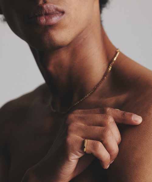 9ban（キューバン）の「【9ban】キューバン/ Foundation ring（リング・レディース・ゴールド・#13/#11）」の5枚目の写真