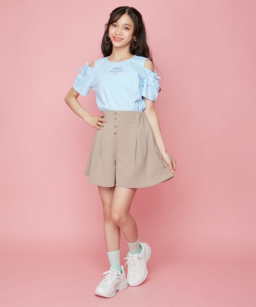 JENNI love(ジェニィラブ)の「オーロラポイント厚底スニーカー(スニーカー・キッズ・ブラック/ラベンダー/オフホワイト・24cm/22cm/23cm/20cm/21cm)」の4枚目の写真