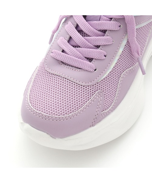 JENNI love(ジェニィラブ)の「オーロラポイント厚底スニーカー(スニーカー・キッズ・ブラック/ラベンダー/オフホワイト・24cm/22cm/23cm/20cm/21cm)」の18枚目の写真