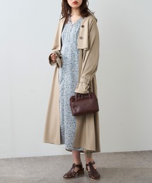 natural couture | 【WEB限定カラー有り】美シルエットラインで女性らしさ引き立つ　ちび釦レトロAラインワンピース(ワンピース)