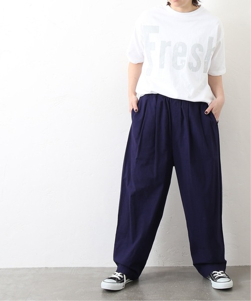 JOURNAL STANDARD LUXE(ジャーナルスタンダード ラックス)の「ポプリン イージーパンツ(その他パンツ・レディース・グレー/グリーン/ダークパープル・FREE)」の3枚目の写真