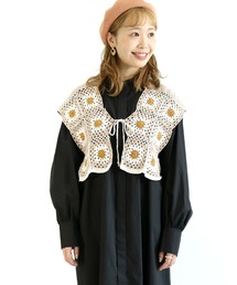 ehka sopo | 配色かぎ針編みビスチェ(ニット/セーター)