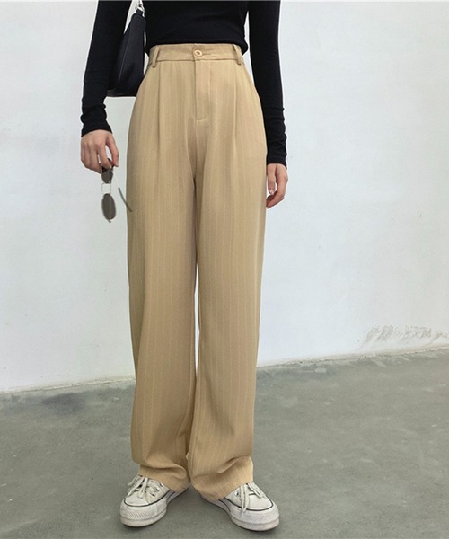 Jewelobe（ジュエローブ）の「ストライプハイウエストワイド