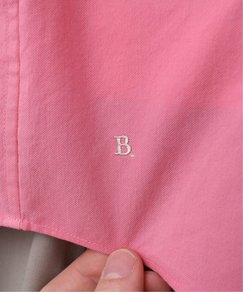 EDIFICE LA BOUCLE（エディフィスラブークル）の「【LA BOUCLE / ラブークル】オーバーサイズ ボタンダウンシャツ ロイヤルオックス（シャツ/ブラウス・メンズ・ホワイト/ピンク・1/2）」の21枚目の写真