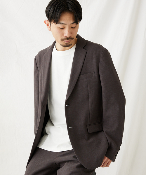 JOURNAL STANDARD(ジャーナルスタンダード)の「【RIRANCHA/リランチェ】ブッチャー 2ボタン ジャケット(テーラードジャケット・メンズ・クリアブラック/ネイビー/ベージュ・LARGE/SMALL/MEDIUM)」の6枚目の写真
