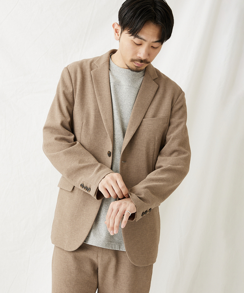 JOURNAL STANDARD(ジャーナルスタンダード)の「【RIRANCHA/リランチェ】ブッチャー 2ボタン ジャケット(テーラードジャケット・メンズ・クリアブラック/ネイビー/ベージュ・LARGE/SMALL/MEDIUM)」の12枚目の写真