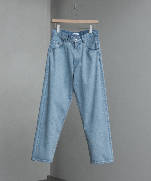 WYM LIDNM(ウィム バイ リドム)の「LOOSE FIT DENIM(デニムパンツ・メンズ・ライトブルー/インディゴブルー/ライトグレー/ブラック/ブラウン/グレイッシュベージュ/グリーン系・S/M/L)」の12枚目の写真