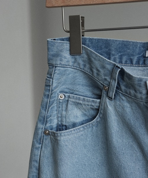 WYM LIDNM(ウィム バイ リドム)の「LOOSE FIT DENIM(デニムパンツ・メンズ・ライトブルー/インディゴブルー/ライトグレー/ブラック/ブラウン/グレイッシュベージュ/グリーン系・S/M/L)」の14枚目の写真