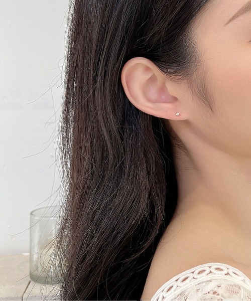 LA VORAGINE(ラ ヴォラジネ)の「925シルバーミニピアス(ピアス(両耳用)・レディース・シルバー/ゴールド/ピンクゴールド・FREE)」の5枚目の写真