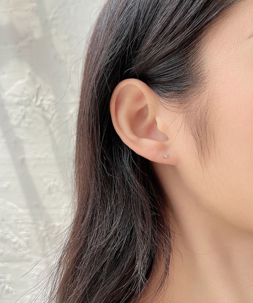 LA VORAGINE(ラ ヴォラジネ)の「925シルバーミニピアス(ピアス(両耳用)・レディース・シルバー/ゴールド/ピンクゴールド・FREE)」の6枚目の写真