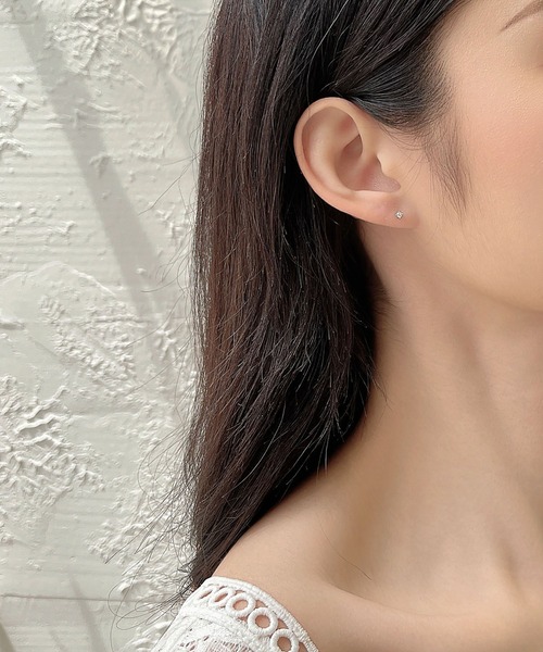 LA VORAGINE(ラ ヴォラジネ)の「925シルバーミニピアス(ピアス(両耳用)・レディース・シルバー/ゴールド/ピンクゴールド・FREE)」の9枚目の写真