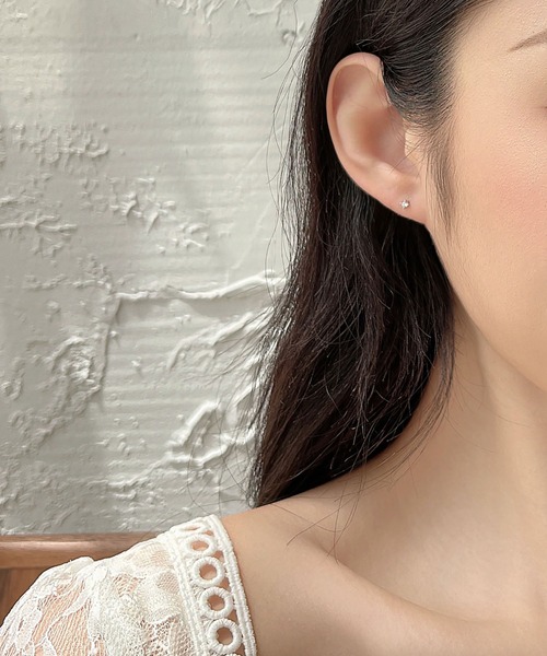 LA VORAGINE(ラ ヴォラジネ)の「925シルバーミニピアス(ピアス(両耳用)・レディース・シルバー/ゴールド/ピンクゴールド・FREE)」の10枚目の写真