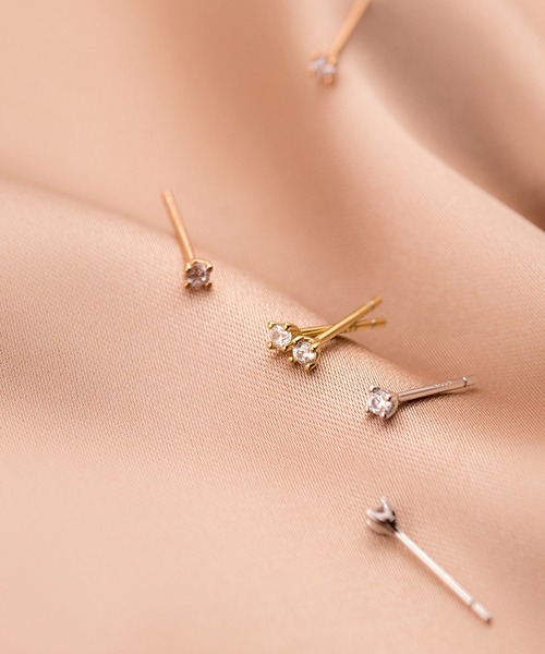LA VORAGINE(ラ ヴォラジネ)の「925シルバーミニピアス(ピアス(両耳用)・レディース・シルバー/ゴールド/ピンクゴールド・FREE)」の12枚目の写真