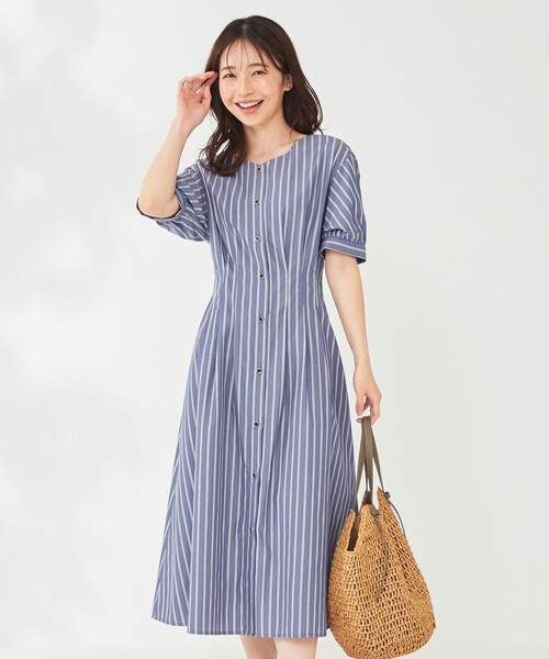 ANY SIS(エニィスィス)の「【洗える】シャツ ワンピース(シャツワンピース・レディース・ブラック系3/スカイブルー系1・1/2/3)」の1枚目の写真