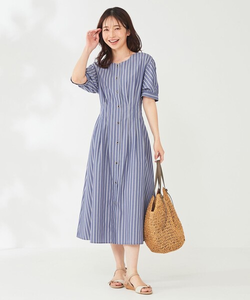 ANY SIS(エニィスィス)の「【洗える】シャツ ワンピース(シャツワンピース・レディース・ブラック系3/スカイブルー系1・1/2/3)」の3枚目の写真