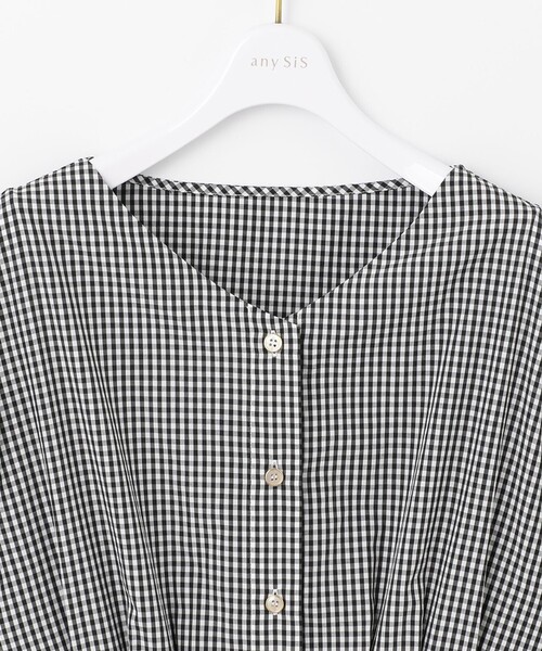 ANY SIS(エニィスィス)の「【洗える】シャツ ワンピース(シャツワンピース・レディース・ブラック系3/スカイブルー系1・1/2/3)」の10枚目の写真