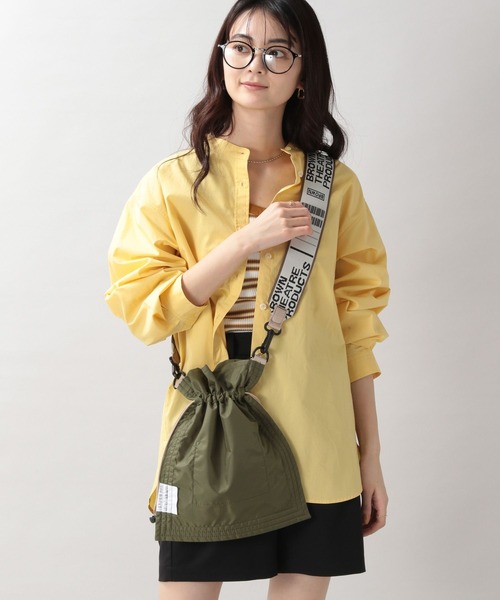 THEATRE PRODUCTS（シアタープロダクツ）の「【THEATRE PRODUCTS】別注キンチャク/ショルダーバッグ（ショルダーバッグ・メンズ・ライトブルー/ブラック/オリーブ/イエロー・FREE）」の3枚目の写真