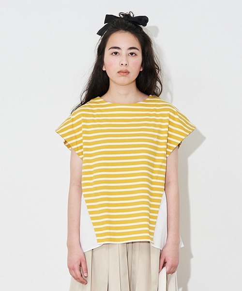 【AMI】ボーダードッキングTシャツ