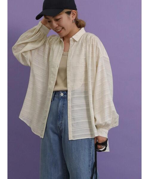 AMERICAN HOLIC（アメリカンホリック）の「ドビーチェックブラウス（シャツ/ブラウス・レディース・ブラック/オフホワイト・M/L）」の11枚目の写真