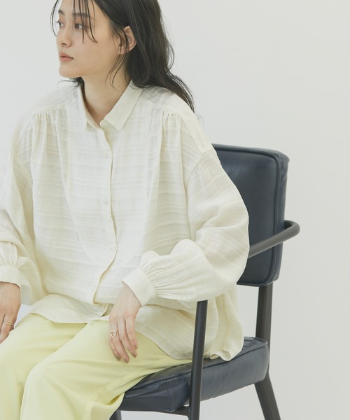 AMERICAN HOLIC（アメリカンホリック）の「ドビーチェックブラウス（シャツ/ブラウス・レディース・ブラック/オフホワイト・M/L）」の9枚目の写真