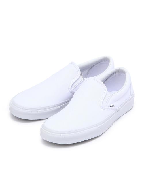 VANS（バンズ）の「＜VANS＞ Classic Slip-on/スニーカー◆（スリッポン・メンズ・ホワイト/ブラック/オフホワイト・8/9/8h/9h/7h/10）」の2枚目の写真
