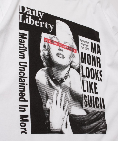 LIBERTY CITY（リバティシティ）の「【LIBERTY CITY/リバティーシティ】 [BLONDE BOMBSHELL] Tシャツ（Tシャツ/カットソー・メンズ・ホワイト/ブラック・3/4/2）」の4枚目の写真