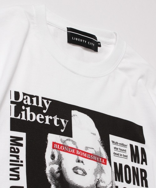 LIBERTY CITY（リバティシティ）の「【LIBERTY CITY/リバティーシティ】 [BLONDE BOMBSHELL] Tシャツ（Tシャツ/カットソー・メンズ・ホワイト/ブラック・3/4/2）」の5枚目の写真