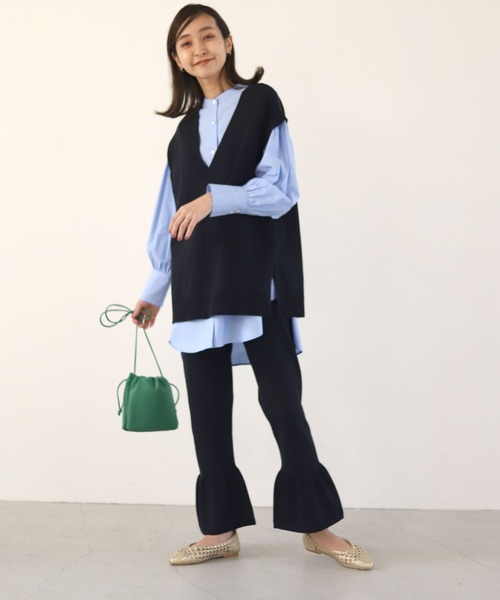 SLOBE IENA(スローブイエナ)の「《追加2》【ESLOW/エスロー】ドローストリングショルダーバッグ(ショルダーバッグ・レディース・グリーン/ピンク・FREE)」の20枚目の写真