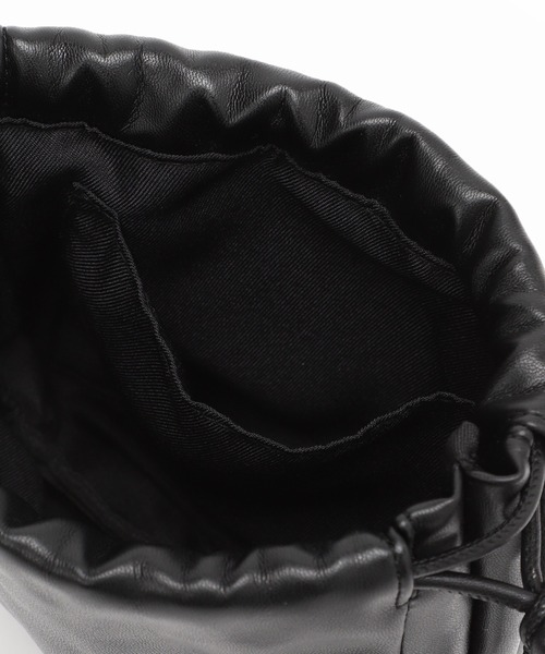 SLOBE IENA(スローブイエナ)の「《追加2》【ESLOW/エスロー】ドローストリングショルダーバッグ(ショルダーバッグ・レディース・グリーン/ピンク・FREE)」の4枚目の写真