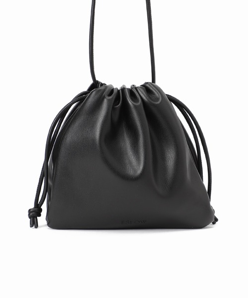 SLOBE IENA(スローブイエナ)の「《追加2》【ESLOW/エスロー】ドローストリングショルダーバッグ(ショルダーバッグ・レディース・グリーン/ピンク・FREE)」の7枚目の写真