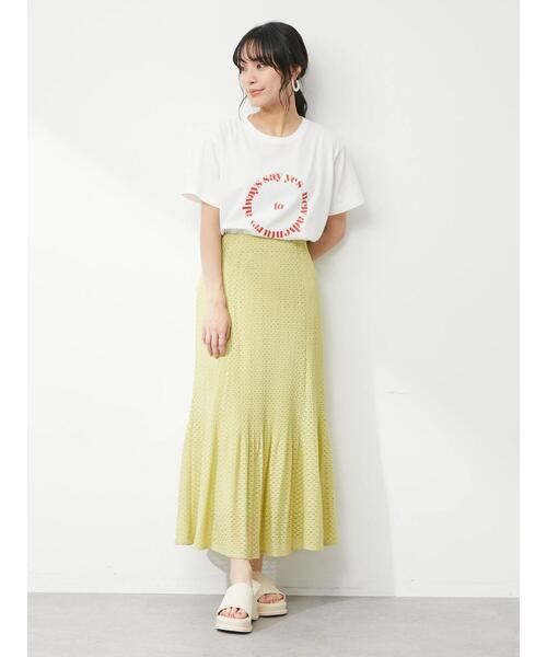 Green　Parks（グリーンパークス）の「・SUGAR SPOON レースプリーツスカート（スカート・レディース・アイボリー/ブラック/グリーン系その他3・FREE）」の21枚目の写真