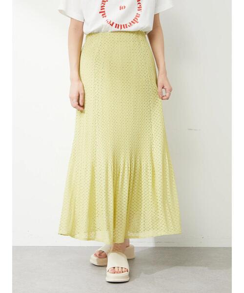 Green　Parks（グリーンパークス）の「・SUGAR SPOON レースプリーツスカート（スカート・レディース・アイボリー/ブラック/グリーン系その他3・FREE）」の18枚目の写真