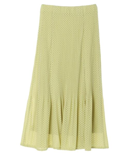 Green　Parks（グリーンパークス）の「・SUGAR SPOON レースプリーツスカート（スカート・レディース・アイボリー/ブラック/グリーン系その他3・FREE）」の12枚目の写真