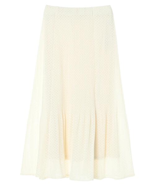 Green　Parks（グリーンパークス）の「・SUGAR SPOON レースプリーツスカート（スカート・レディース・アイボリー/ブラック/グリーン系その他3・FREE）」の6枚目の写真