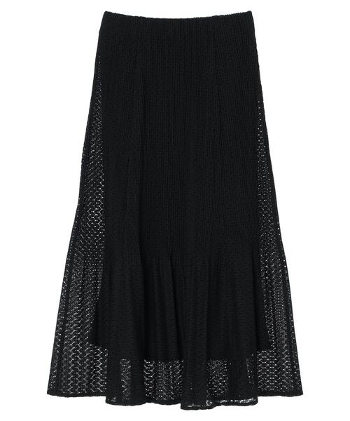 Green　Parks（グリーンパークス）の「・SUGAR SPOON レースプリーツスカート（スカート・レディース・アイボリー/ブラック/グリーン系その他3・FREE）」の5枚目の写真