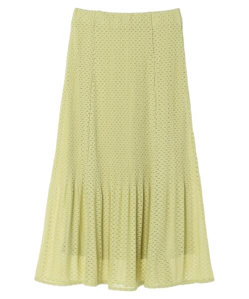 Green　Parks（グリーンパークス）の「・SUGAR SPOON レースプリーツスカート（スカート・レディース・アイボリー/ブラック/グリーン系その他3・FREE）」の4枚目の写真